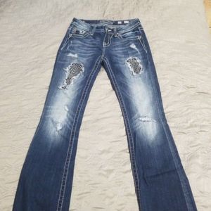 Miss me bootcut Jean's with rhinestone